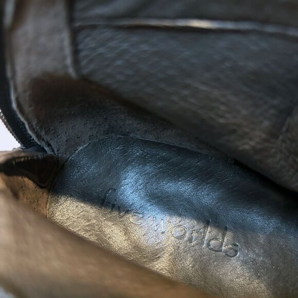 Five Worlds Cordani Women's Studded Leather Ankle Booties Back Zip Size‎ 10 B - Picture 8 of 9